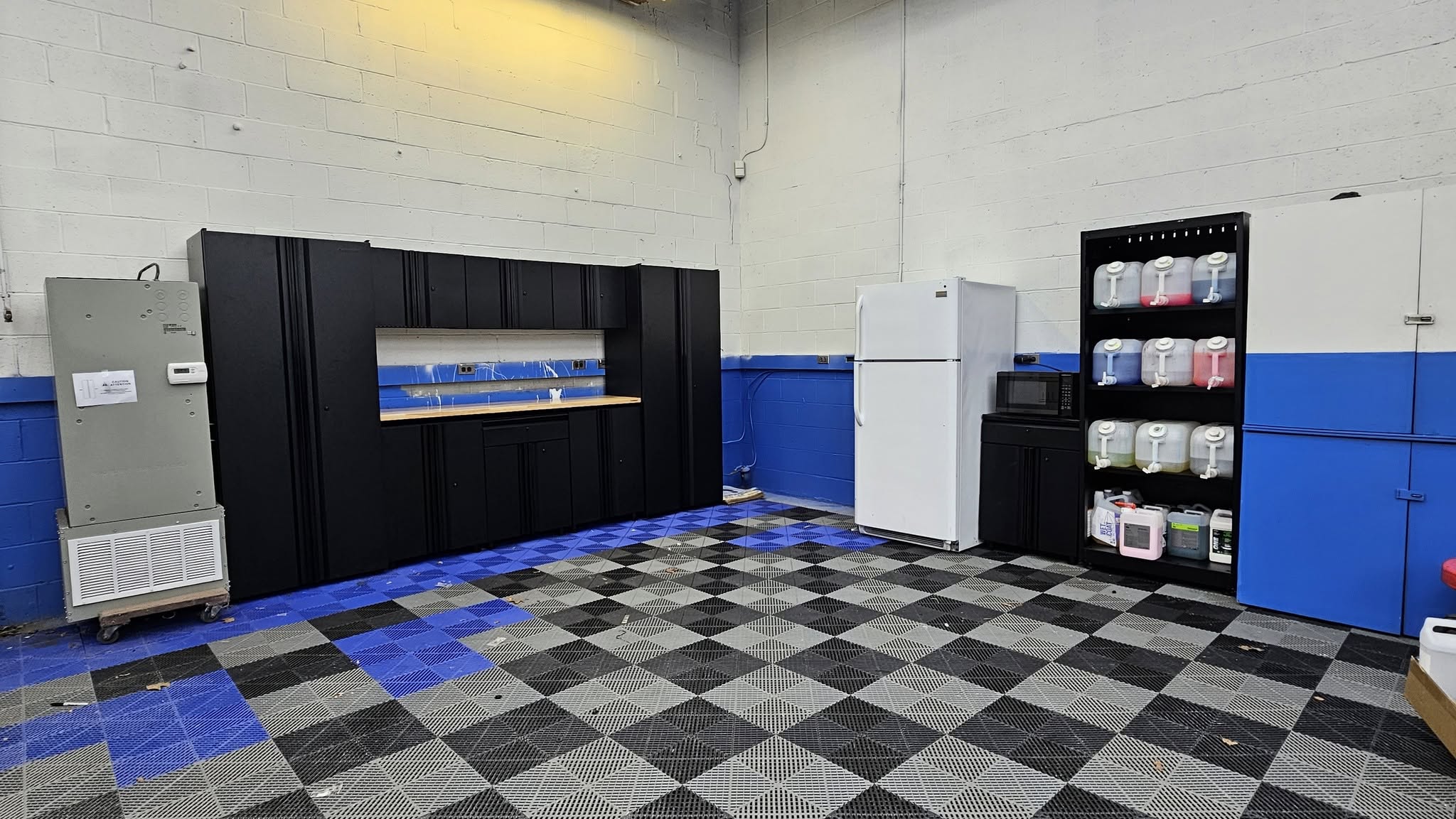 Clean organized work area inside Pristine Clean in Delmont Pennsylvania